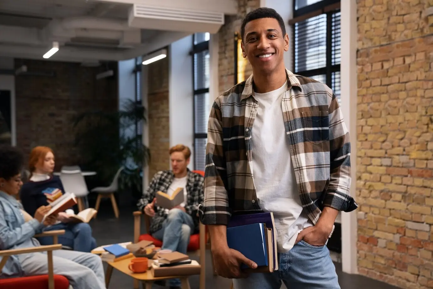 Echte Szene eines Buchclubs